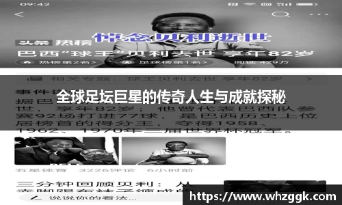 全球足坛巨星的传奇人生与成就探秘